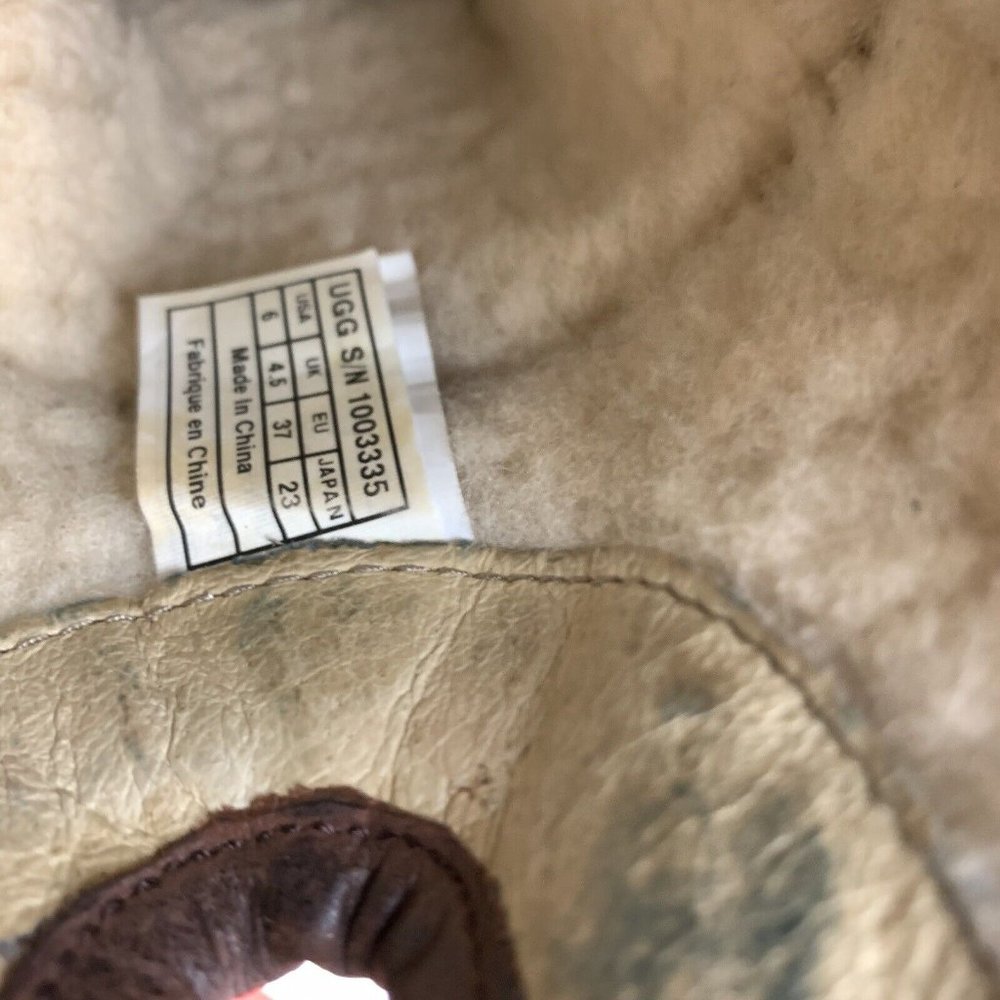 Ugg Brown Leather Knee-High Boots - Picture 15 of 16